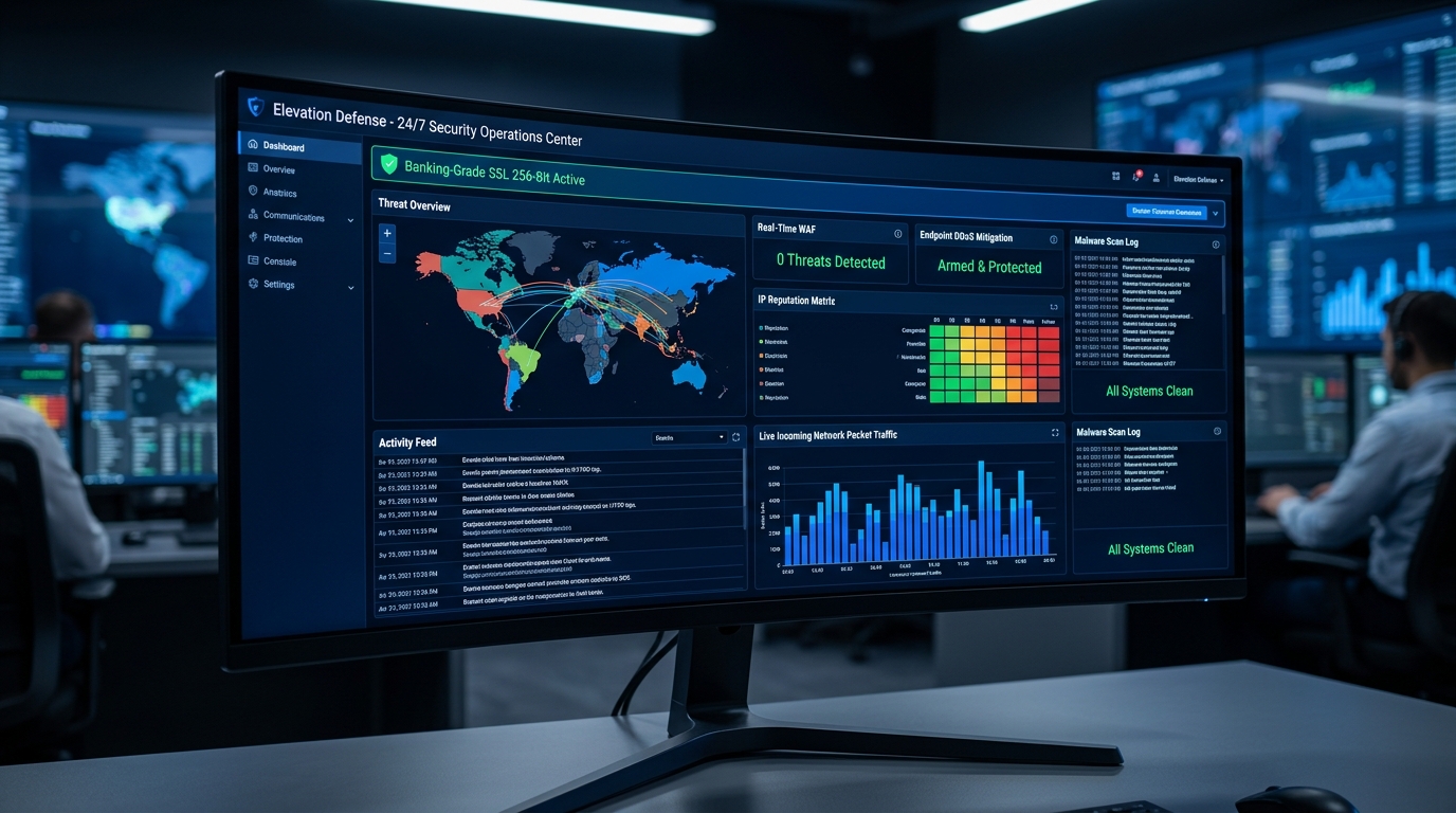 Elevation Creative Enterprise Cyber Security & Real-Time SOC Monitoring Console