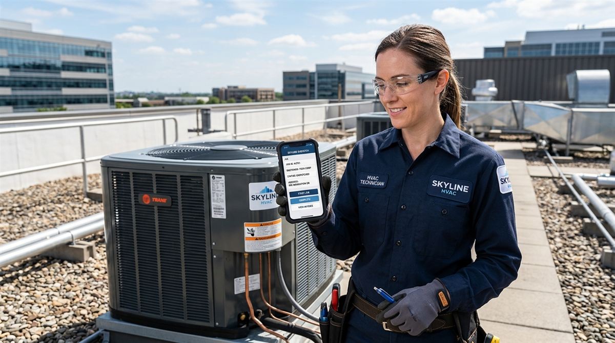 HVAC Field Service Technician Mobile Dispatch